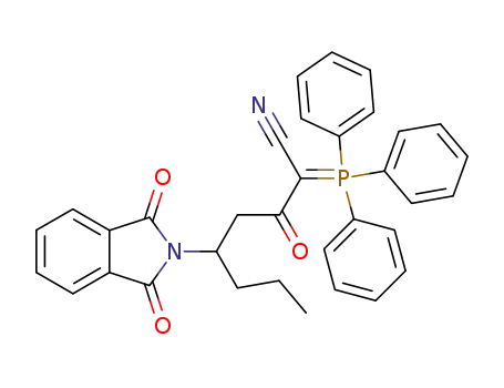 5-(1,3-dioxo-1,3-dihydro-isoindol-2-yl)-3-oxo-2-(triphenyl-λ<sup>5</sup>-phosphanylidene)-octanenitrile