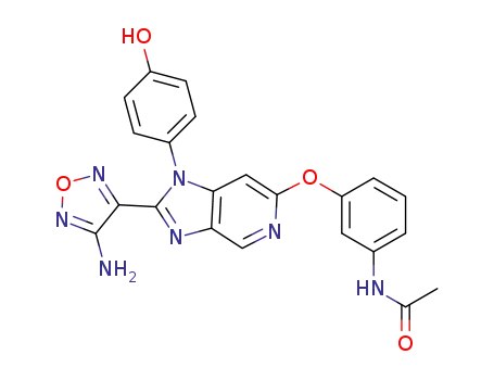 N-(3-{[2-(4-amino-furazan-3-yl)-1-(4-hydroxyphenyl)-1H-imidazo[4,5-c]pyridin-6-yl]oxy}phenyl)acetamide