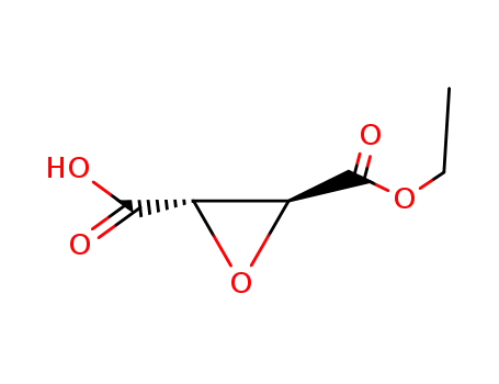 Molecular Structure of 63734-73-6 (2,3-Oxiranedicarboxylic acid, monoethyl ester, trans-)