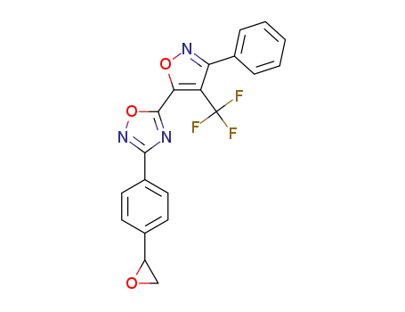 3-(4-(oxiran-2-yl)phenyl)-5-(3-phenyl-4-(trifluoromethyl)isoxazol-5-yl)-1,2,4-oxadiazole