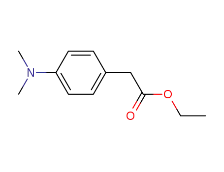 Molecular Structure of 17078-29-4 (Benzeneacetic acid, 4-(diMethylaMino)-, ethyl ester)