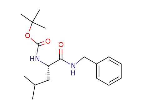 Molecular Structure of 118283-03-7 (Carbamic acid, [3-methyl-1-[[(phenylmethyl)amino]carbonyl]butyl]-, 1,1-dimethylethyl ester, (R)- (9CI))