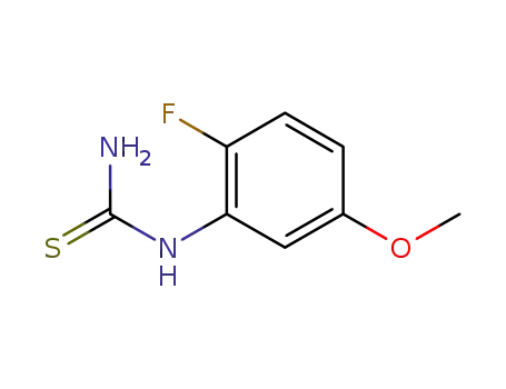 Molecular Structure of 1402003-93-3 (1-(2-fluoro-5-methoxyphenyl)thiourea)