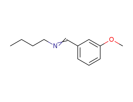 Molecular Structure of 70365-16-1 (1-Butanamine, N-[(3-methoxyphenyl)methylene]-)