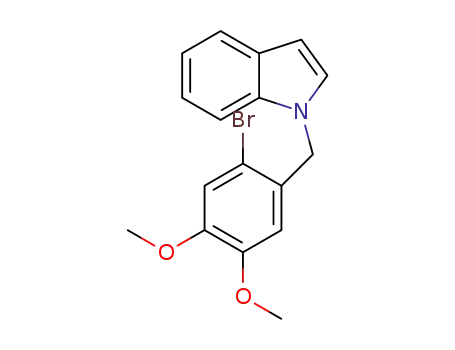 Molecular Structure of 1314797-89-1 (1-(2-bromo-4,5-dimethoxybenzyl)-1H-indole)