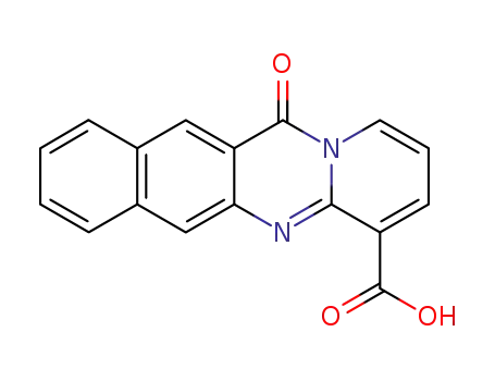 Molecular Structure of 63127-04-8 (12-oxo-12H-benzo[g]pyrido[2,1-b]quinazoline-4-carboxylic acid)
