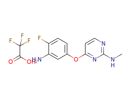 4-(3-amino-4-fluorophenoxy)-N-methylpyrimidin-2-amine trifluoroacetate