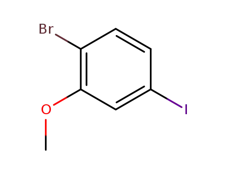 Molecular Structure of 755027-18-0 (2-Bromo-5-iodoanisole)