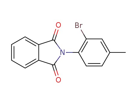 Molecular Structure of 88312-96-3 (1H-Isoindole-1,3(2H)-dione, 2-(2-bromo-4-methylphenyl)-)