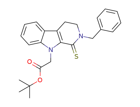 (2-benzyl-1-thioxo-1,2,3,4-tetrahydro-β-carbolin-9-yl)acetic acid t-butyl ester