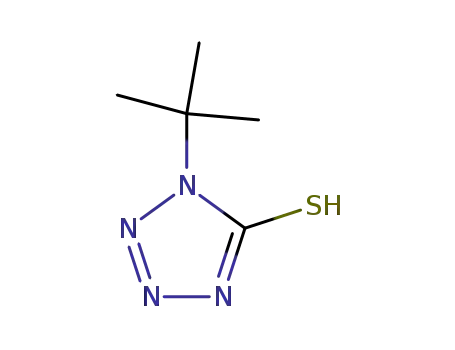 Molecular Structure of 7624-35-3 (1-TERT-BUTYL-1,4-DIHYDRO-TETRAZOLE-5-THIONE)
