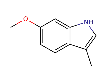 Molecular Structure of 2400-36-4 (6-methoxy-3-methyl-1H-indole)