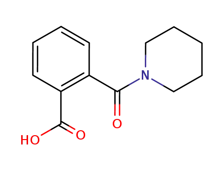 Molecular Structure of 20320-44-9 (o-(piperidinocarbonyl)-benzoicaci)