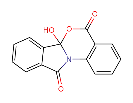 Molecular Structure of 791-34-4 (5a-hydroxy-7H-isoindolo(1,2-a)(3,1)benzoxazin-1,7(5aH)-dione)