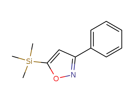 Molecular Structure of 54773-27-2 (Isoxazole, 3-phenyl-5-(trimethylsilyl)-)