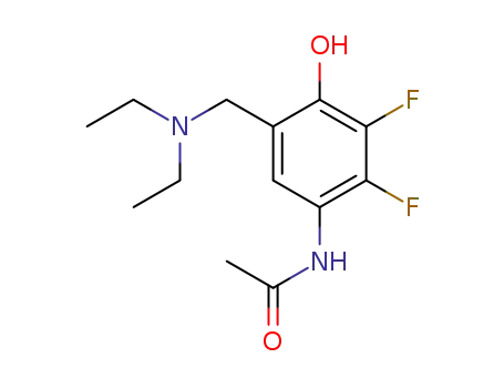 3-<(diethylamino)methyl>-5,6-difluoro-4-hydroxyacetanilide