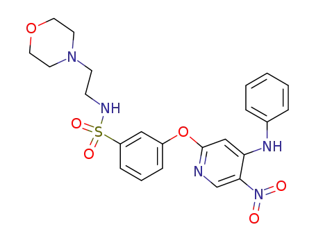 Benzenesulfonamide,
N-[2-(4-morpholinyl)ethyl]-3-[[5-nitro-4-(phenylamino)-2-pyridinyl]oxy]-