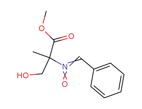 2-(Benzylidenamino)-3-hydroxy-2-methylpropansaeure-methylester-N-oxid