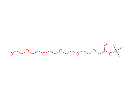 Molecular Structure of 1807530-05-7 (Hydroxy-PEG5-t-butyl acetate)