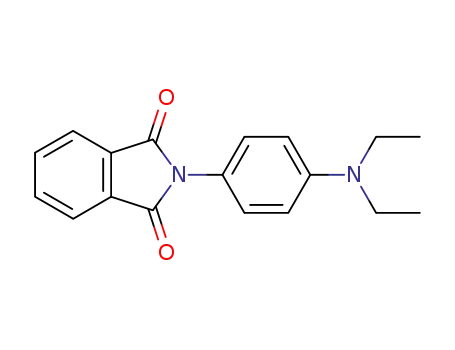 Molecular Structure of 17655-99-1 (N-((p-diethylamino)phenyl)phthalimide)