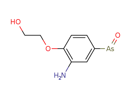 Molecular Structure of 64048-94-8 ([3-Amino-4-(2-hydroxyethoxy)phenyl]arsine oxide)