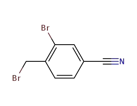 Molecular Structure of 89892-39-7 (2-Bromo-4-cyanobenzyl bromide)