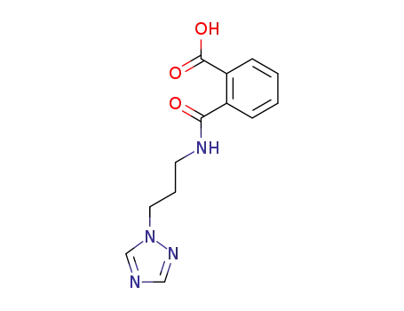 Molecular Structure of 100468-01-7 (2-Carboxy-N-[3-(1H-1,2,4-triazol-1-yl)propyl]benzamide)