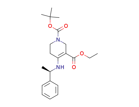 1,3(2H)-Pyridinedicarboxylic acid,
5,6-dihydro-4-[[(1R)-1-phenylethyl]amino]-, 1-(1,1-dimethylethyl) 3-ethyl
ester