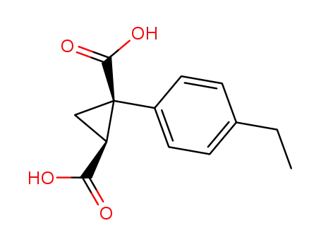 (1R,2S)-1-(4-Ethyl-phenyl)-cyclopropane-1,2-dicarboxylic acid
