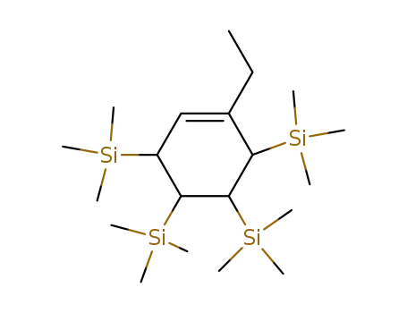 1-Ethyl-3,4,5,6-tetrakis-trimethylsilanyl-cyclohexene