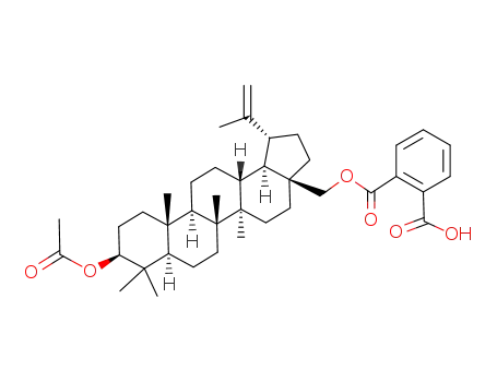 Molecular Structure of 297172-72-6 (betulin 3-acetate 28-hemiphthalate)