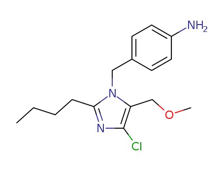 Benzenamine, 4-[[2-butyl-4-chloro-5-(methoxymethyl)-1H-imidazol-1-yl]methyl]-