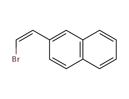 Molecular Structure of 218902-63-7 (Naphthalene, 2-[(1Z)-2-bromoethenyl]-)