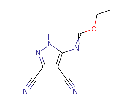 Ethyl (4,5-dicyano-1H-pyrazol-3-yl)methanimidate