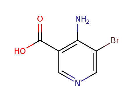 Molecular Structure of 52834-08-9 (4-AMINO-5-BROMO NICOTINIC ACID)