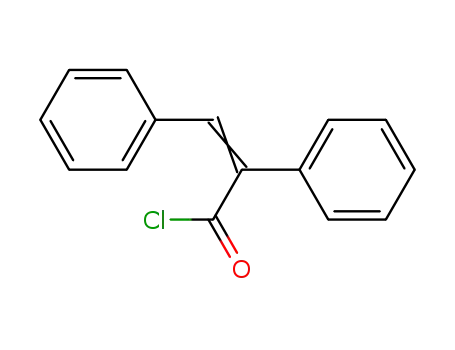 Molecular Structure of 58085-33-9 (Benzeneacetyl chloride, a-(phenylmethylene)-)