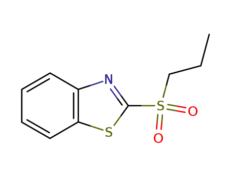 Molecular Structure of 17271-36-2 (Benzothiazole, 2-(propylsulfonyl)-)