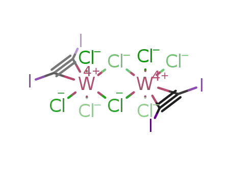 Molecular Structure of 103055-81-8 ([WCl<sub>4</sub>(ICCI)]2)
