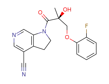 C<sub>18</sub>H<sub>16</sub>FN<sub>3</sub>O<sub>3</sub>