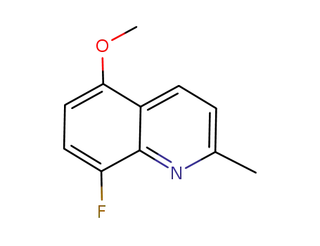 Molecular Structure of 931413-59-1 (8-fluoro-5-methoxy-2-methylquinoline)