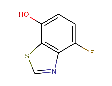 Molecular Structure of 1402003-96-6 (4-fluorobenzo[d]thiazol-7-ol)