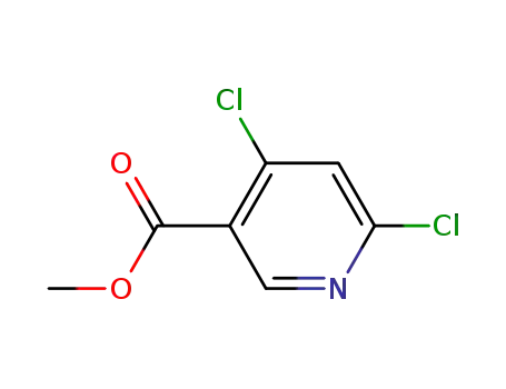 Molecular Structure of 65973-52-6 (Methyl 4,6-dichloronicotinate)