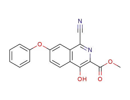 1-cyano-4-hydroxy-7-phenoxyisoquinoline-3-carboxylic acid methyl ester
