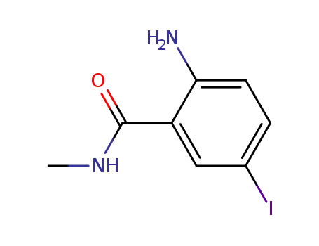 Molecular Structure of 32615-70-6 (2-Amino-5-iodo-N-methylbenzamide)