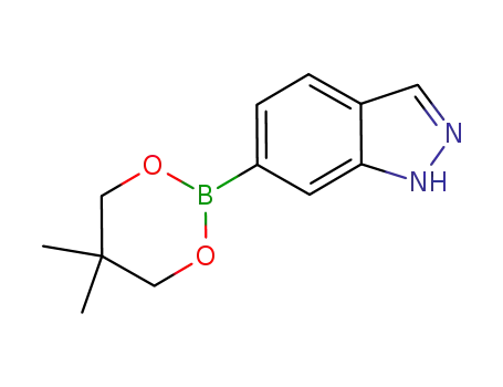 Molecular Structure of 861905-87-5 (6-(4,4,5,5-TETRAMETHYL-[1,3,2]DIOXABOROLAN-2-YL)-1H-INDAZOLE)