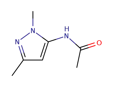Molecular Structure of 75092-37-4 (Acetamide, N-(1,3-dimethyl-1H-pyrazol-5-yl)-)
