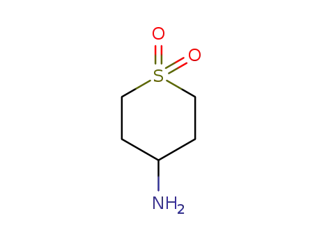 Molecular Structure of 210240-20-3 (4-Aminotetrahydro-2H-thiopyran 1,1-dioxide)