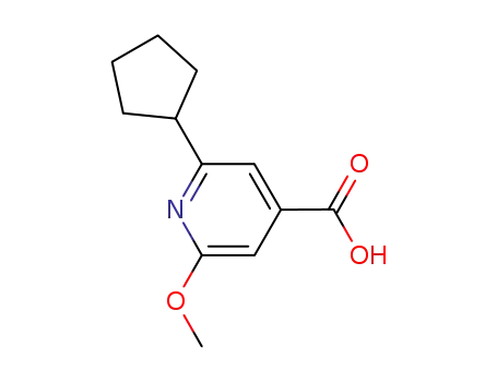2-cyclopentyl-6-methoxypyridine-4-carboxylic acid