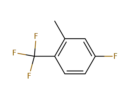 Molecular Structure of 80245-26-7 (4-Fluoro-2-methylbenzotrifluoride)
