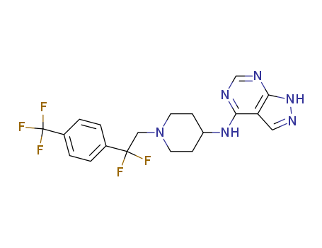 N-(1-(2,2-difluoro-2-(4-(trifluoroMethyl)phenyl)ethyl)piperidin-4-yl)-1H-pyrazolo[3,4-d]pyriMidin-4-aMine